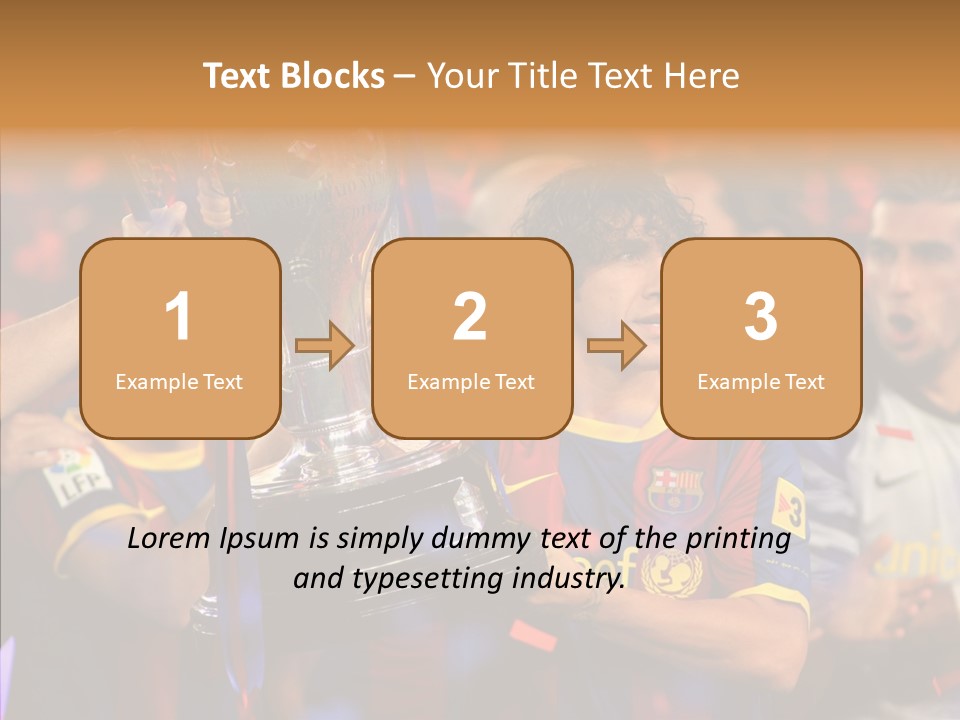 La Liga League Puyol PowerPoint Template