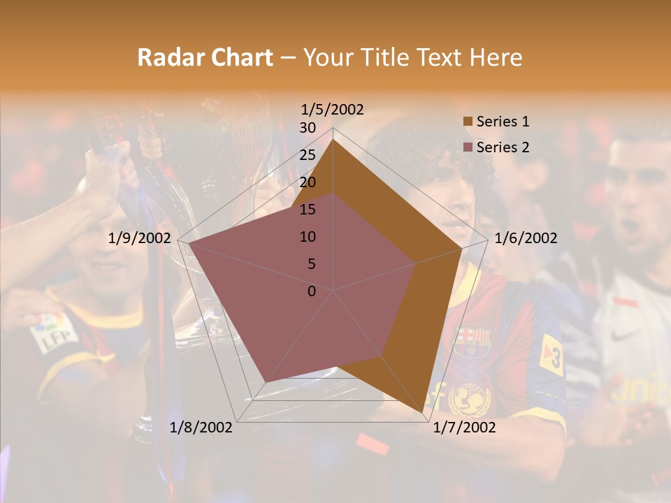 La Liga League Puyol PowerPoint Template