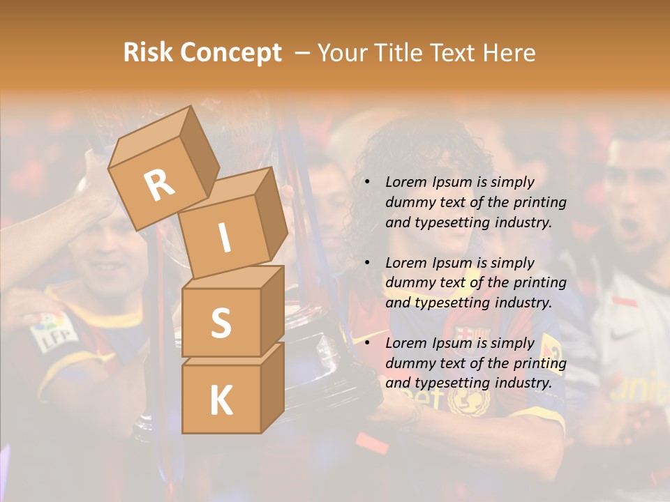 La Liga League Puyol PowerPoint Template