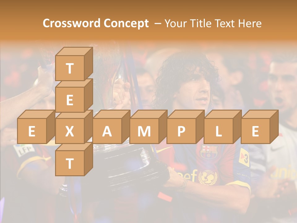 La Liga League Puyol PowerPoint Template