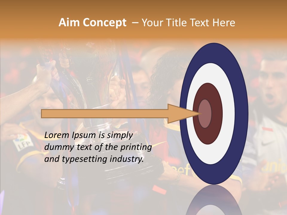 La Liga League Puyol PowerPoint Template