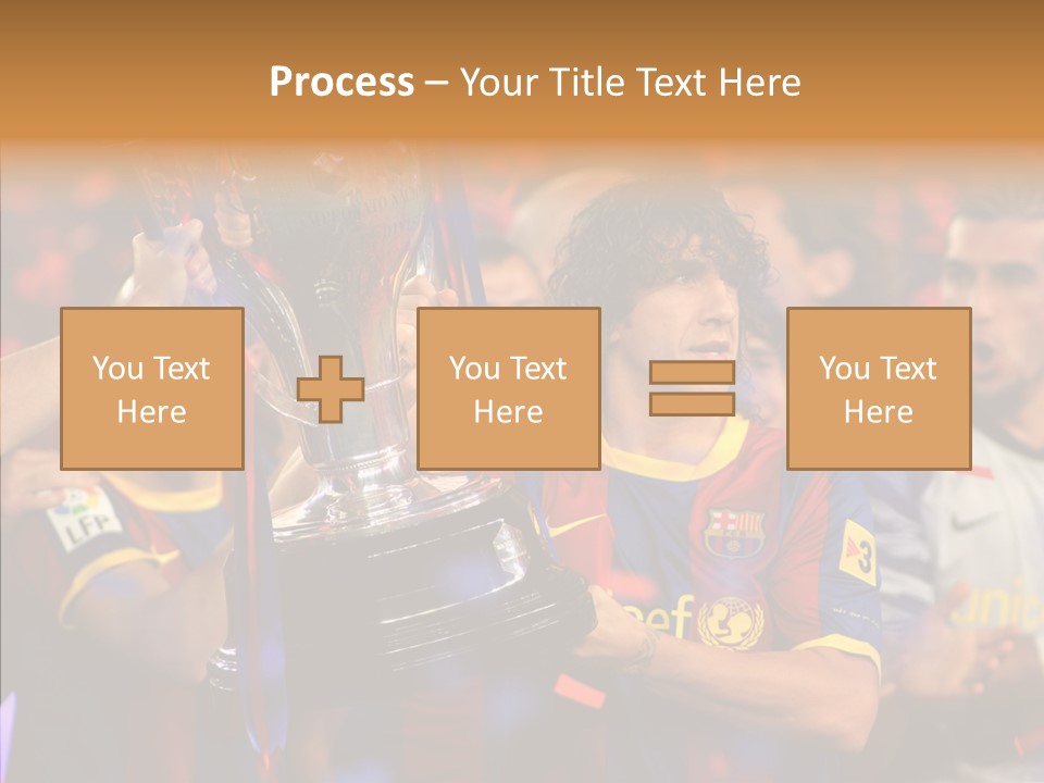 La Liga League Puyol PowerPoint Template