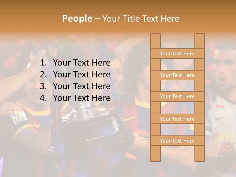 La Liga League Puyol PowerPoint Template