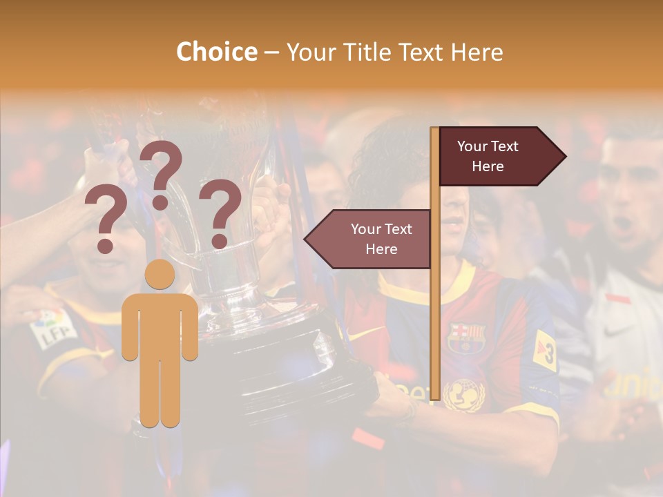 La Liga League Puyol PowerPoint Template