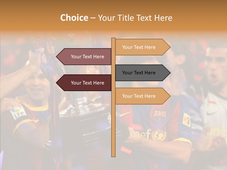La Liga League Puyol PowerPoint Template
