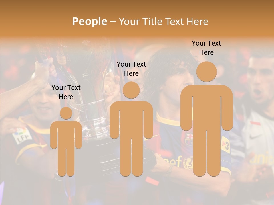 La Liga League Puyol PowerPoint Template