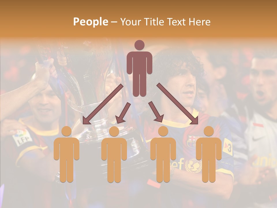 La Liga League Puyol PowerPoint Template