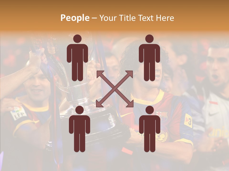 La Liga League Puyol PowerPoint Template
