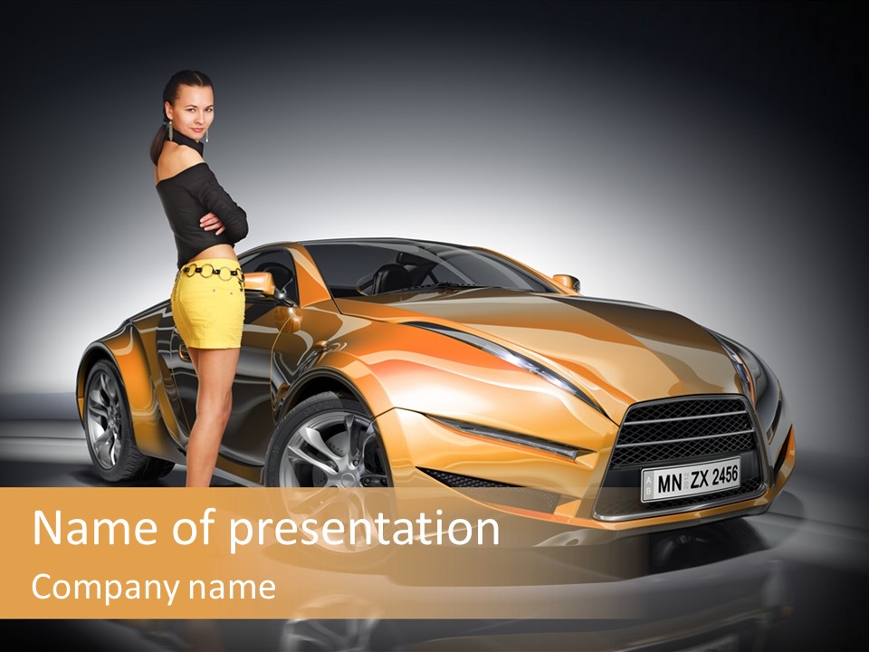 Beauty Coupe Cute PowerPoint Template