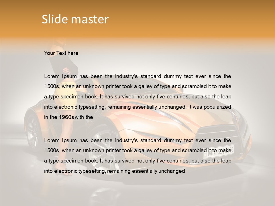 Beauty Coupe Cute PowerPoint Template