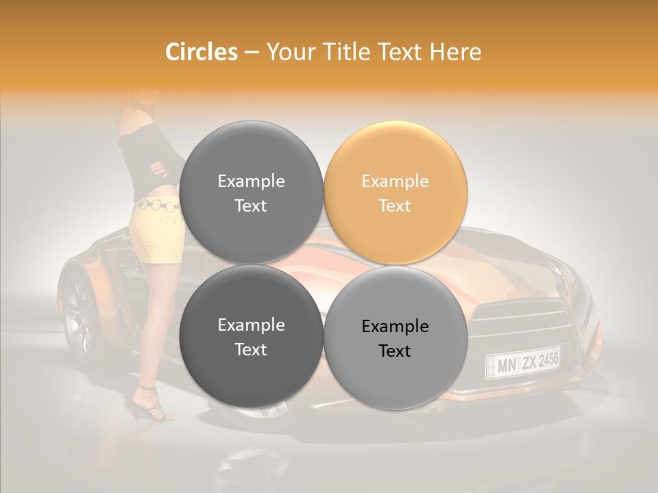 Beauty Coupe Cute PowerPoint Template