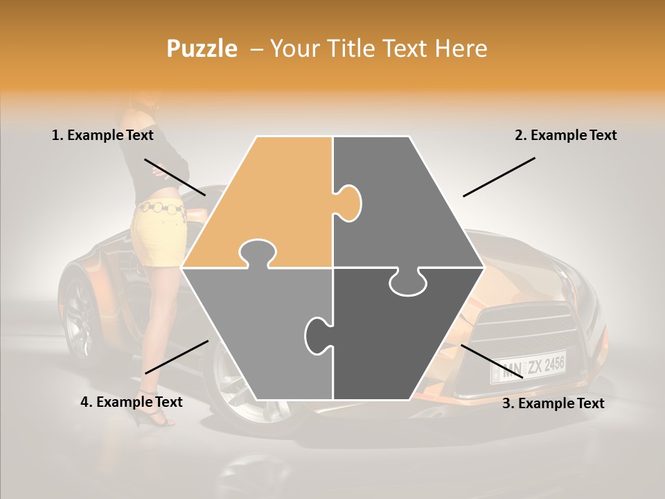 Beauty Coupe Cute PowerPoint Template