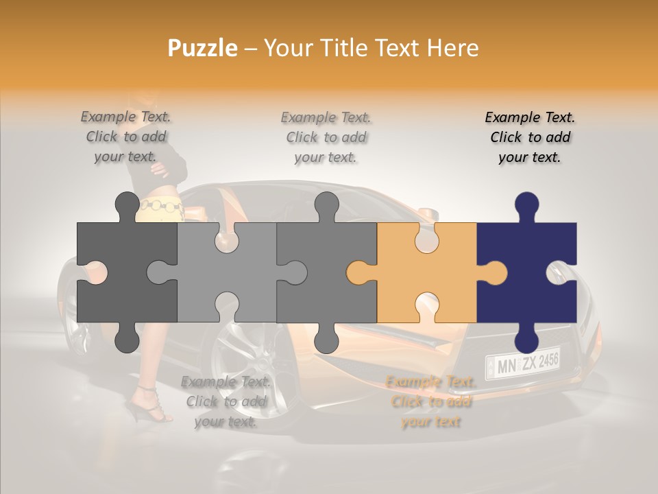 Beauty Coupe Cute PowerPoint Template