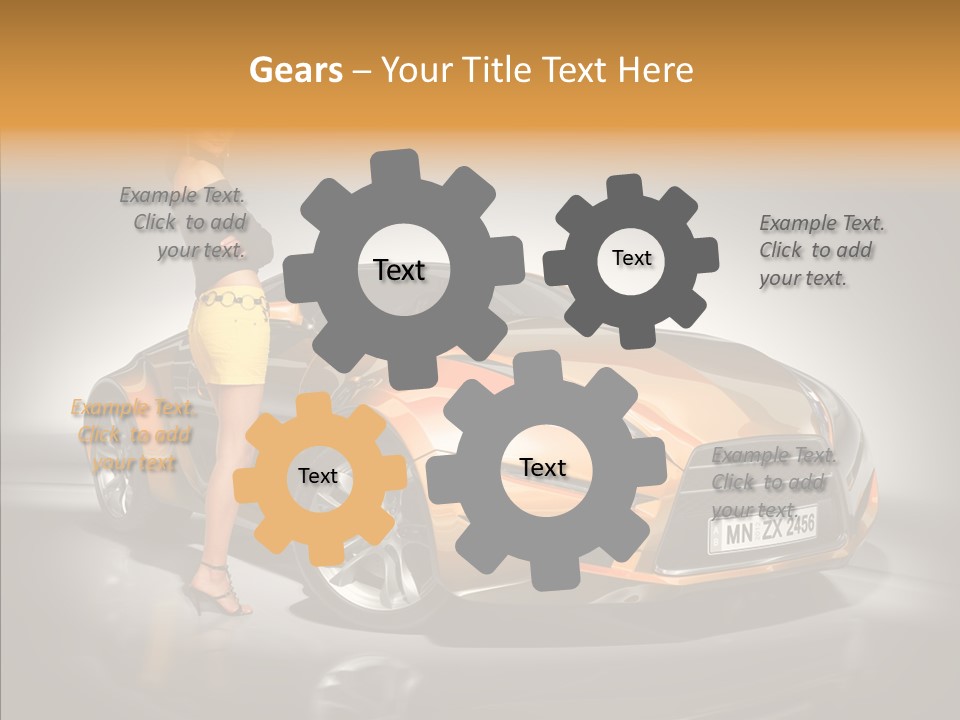 Beauty Coupe Cute PowerPoint Template