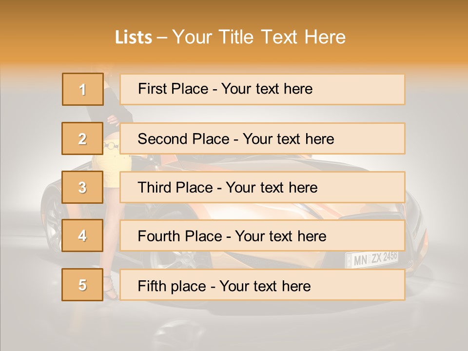 Beauty Coupe Cute PowerPoint Template