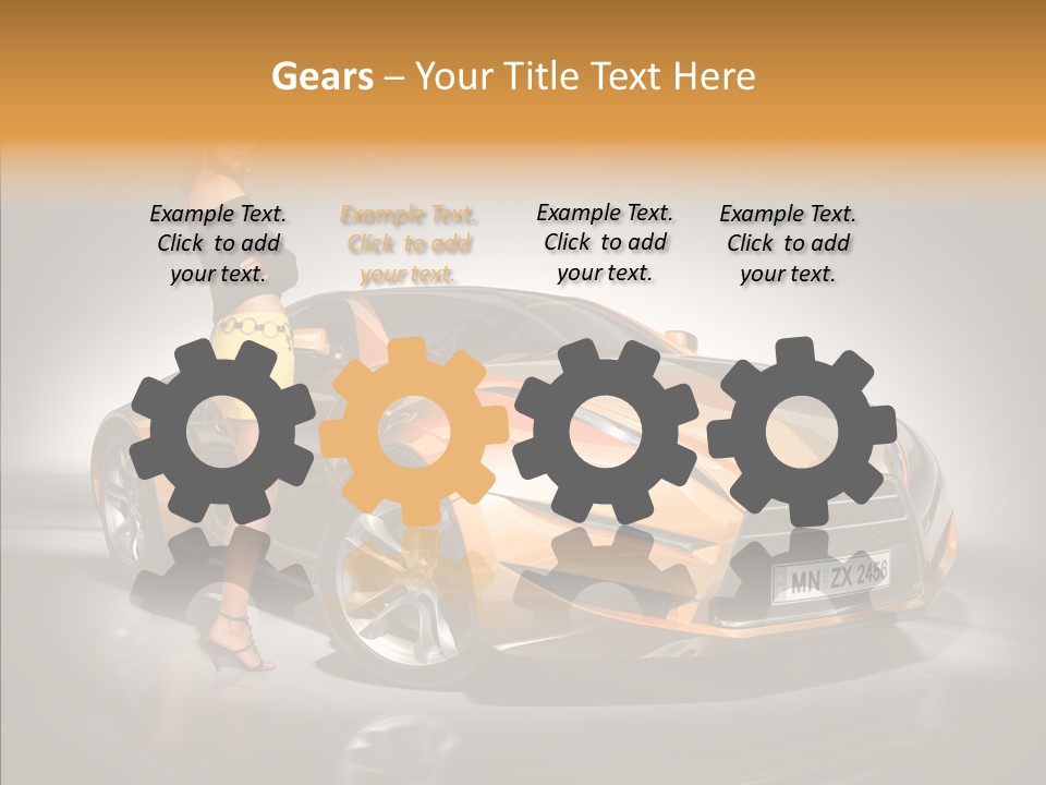 Beauty Coupe Cute PowerPoint Template