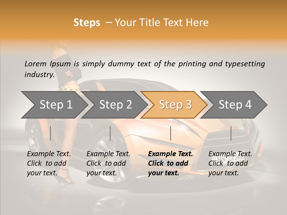 Beauty Coupe Cute PowerPoint Template