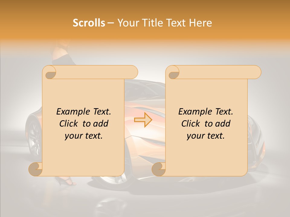 Beauty Coupe Cute PowerPoint Template
