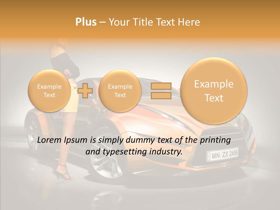 Beauty Coupe Cute PowerPoint Template