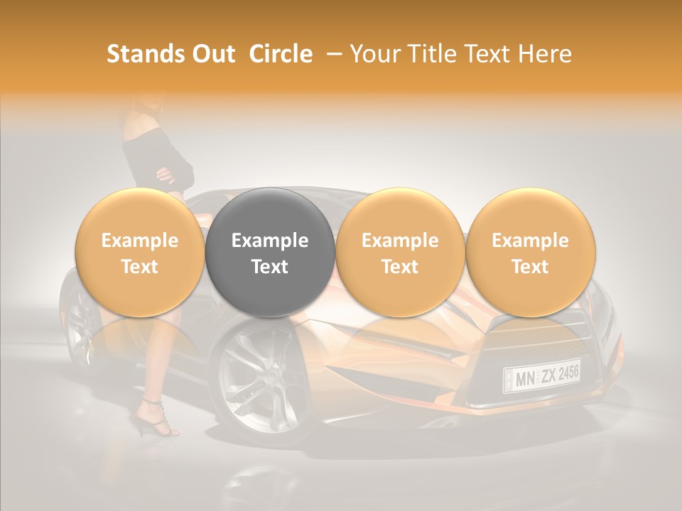Beauty Coupe Cute PowerPoint Template
