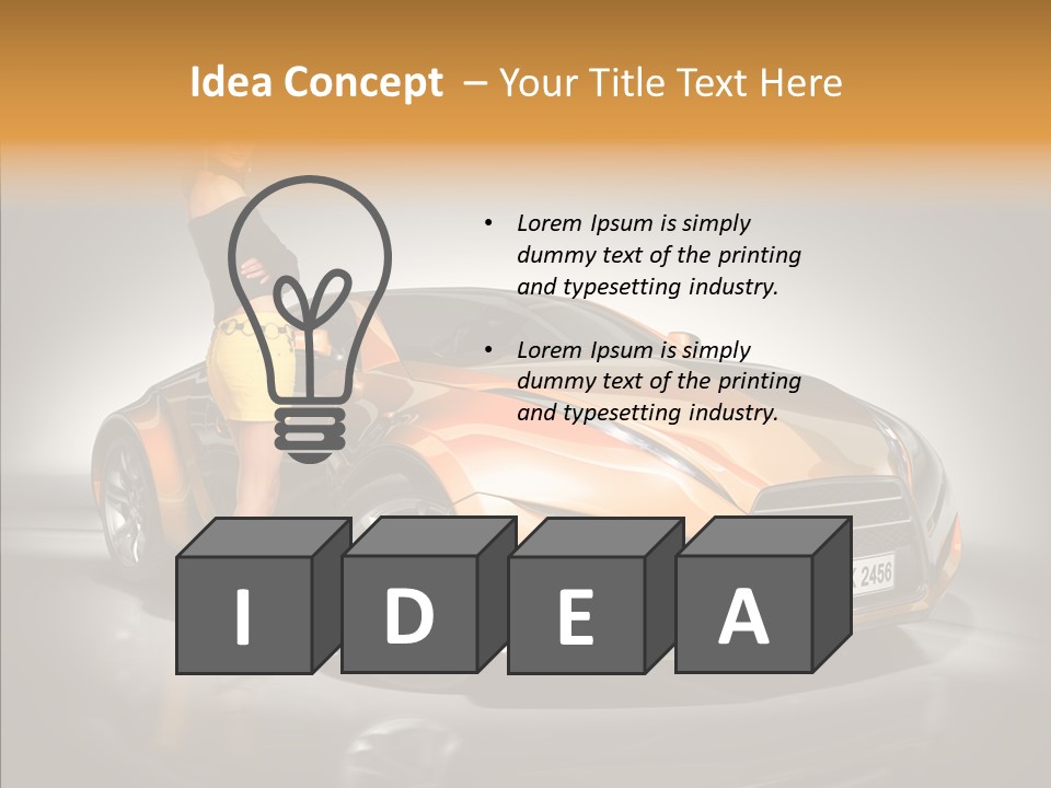 Beauty Coupe Cute PowerPoint Template