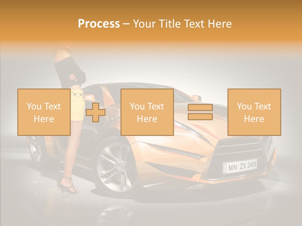 Beauty Coupe Cute PowerPoint Template