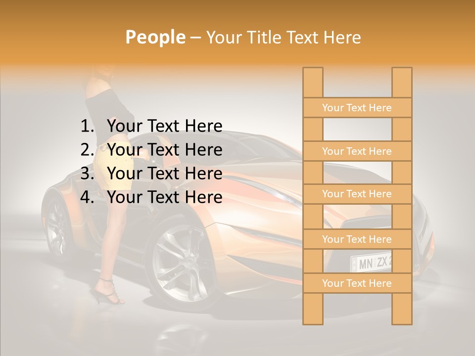 Beauty Coupe Cute PowerPoint Template