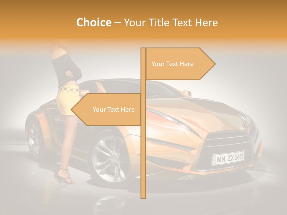 Beauty Coupe Cute PowerPoint Template