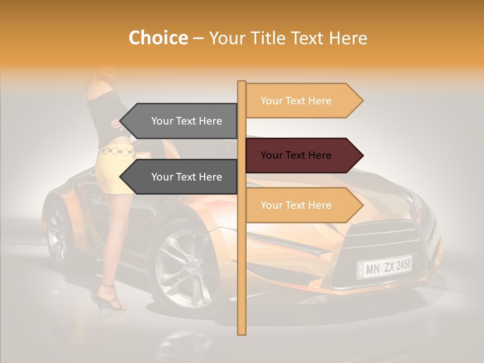 Beauty Coupe Cute PowerPoint Template