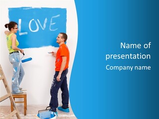 Boyfriend Young Looking PowerPoint Template