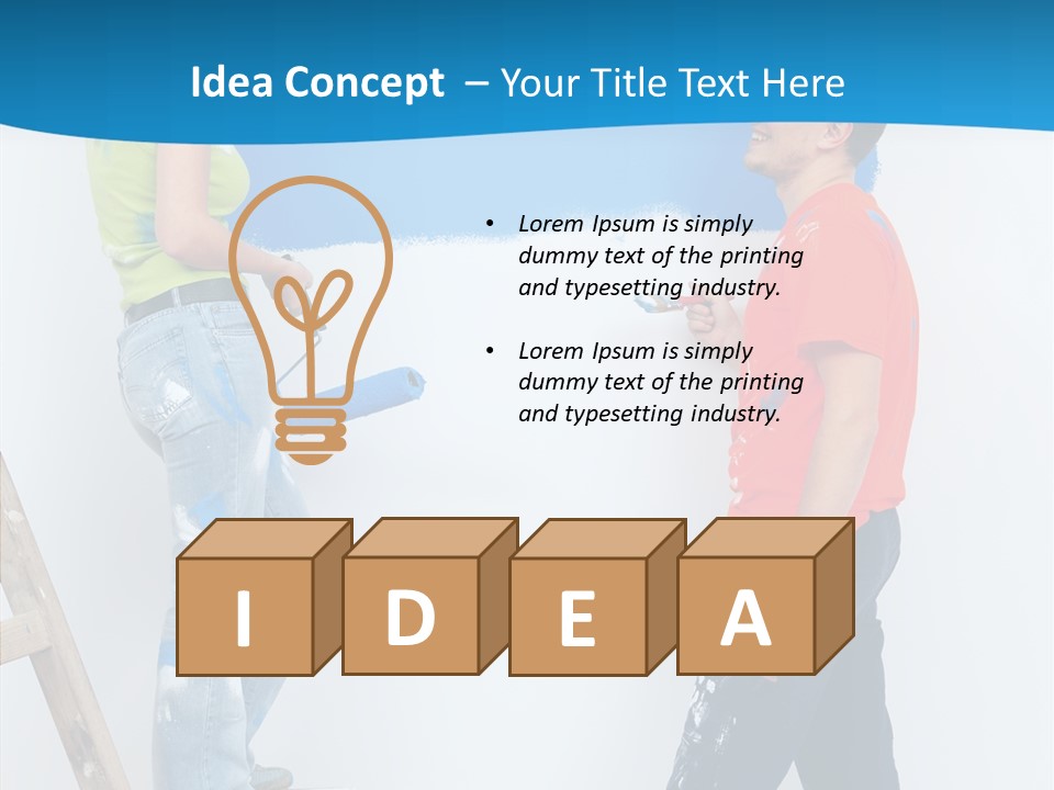 Boyfriend Young Looking PowerPoint Template