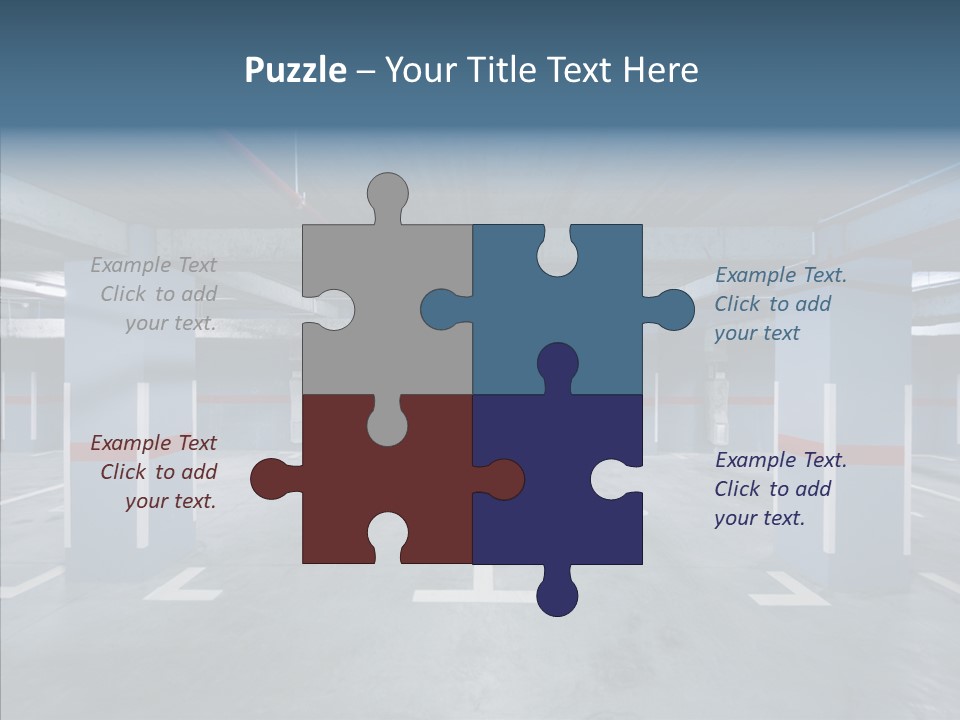 Parking Pipe Reflection PowerPoint Template