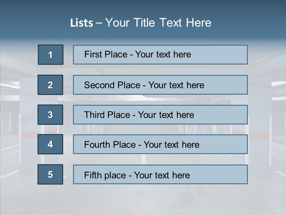 Parking Pipe Reflection PowerPoint Template