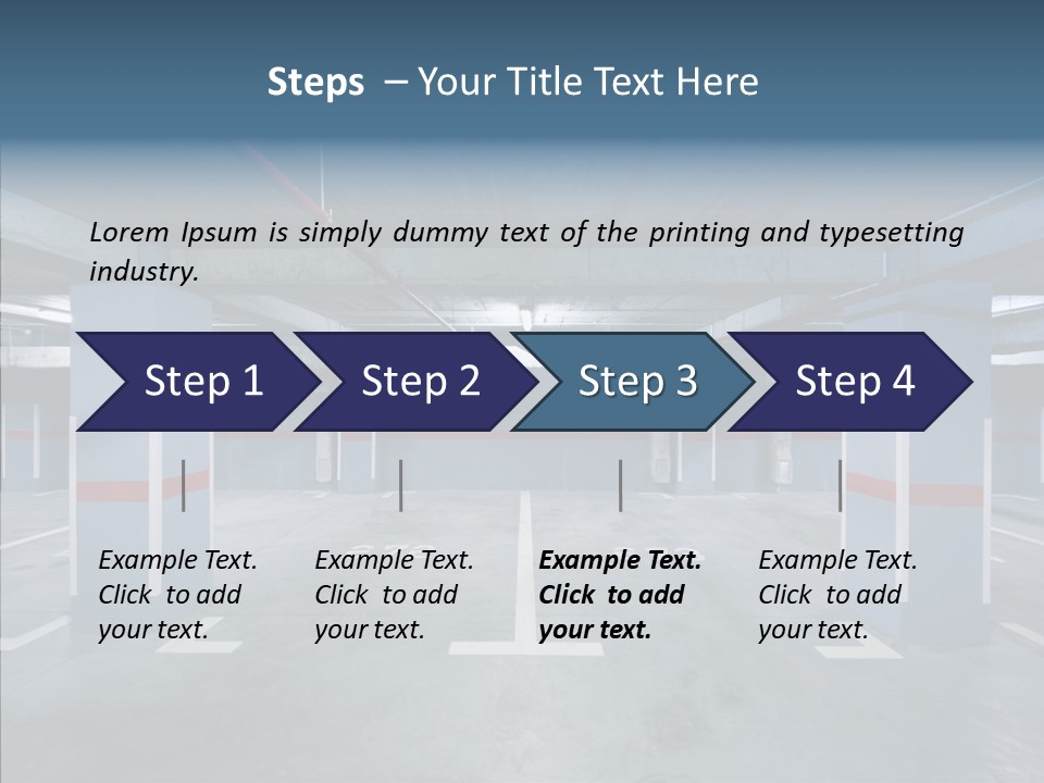 Parking Pipe Reflection PowerPoint Template
