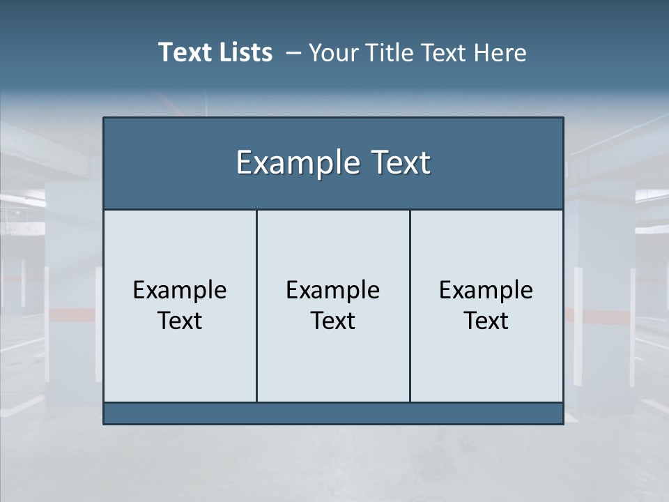 Parking Pipe Reflection PowerPoint Template
