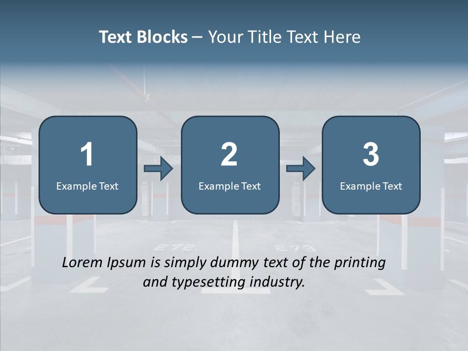 Parking Pipe Reflection PowerPoint Template