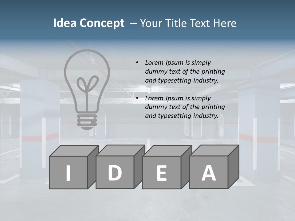 Parking Pipe Reflection PowerPoint Template