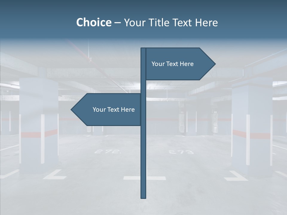 Parking Pipe Reflection PowerPoint Template