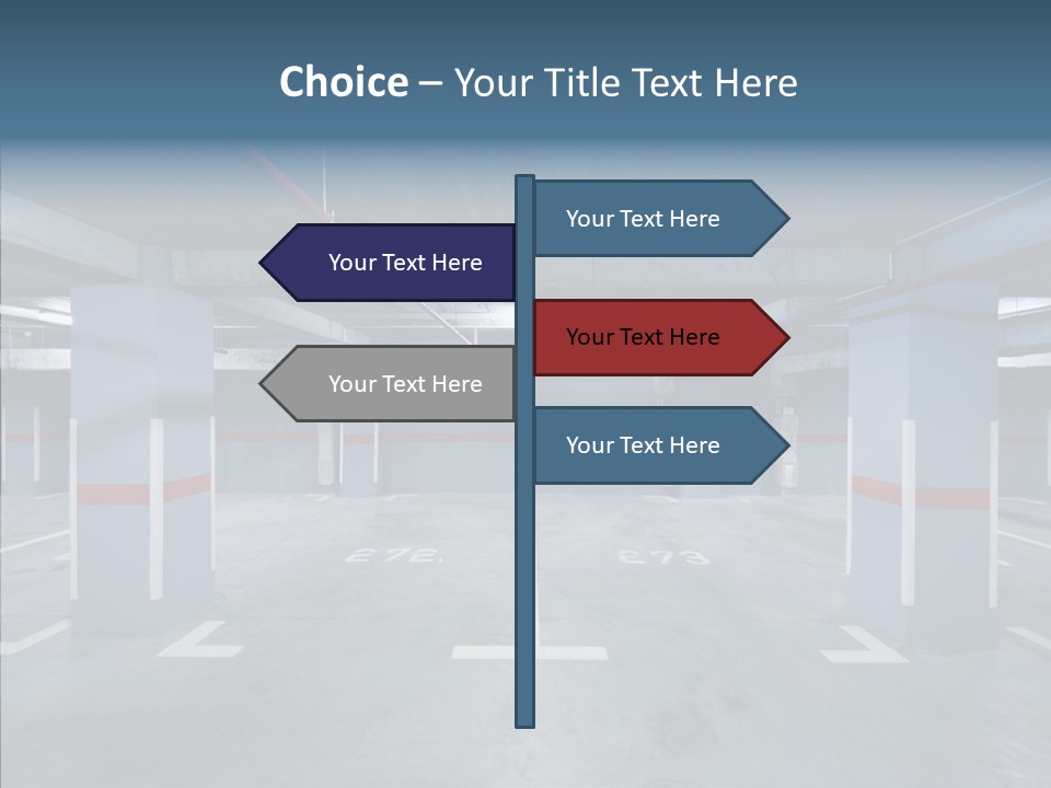 Parking Pipe Reflection PowerPoint Template