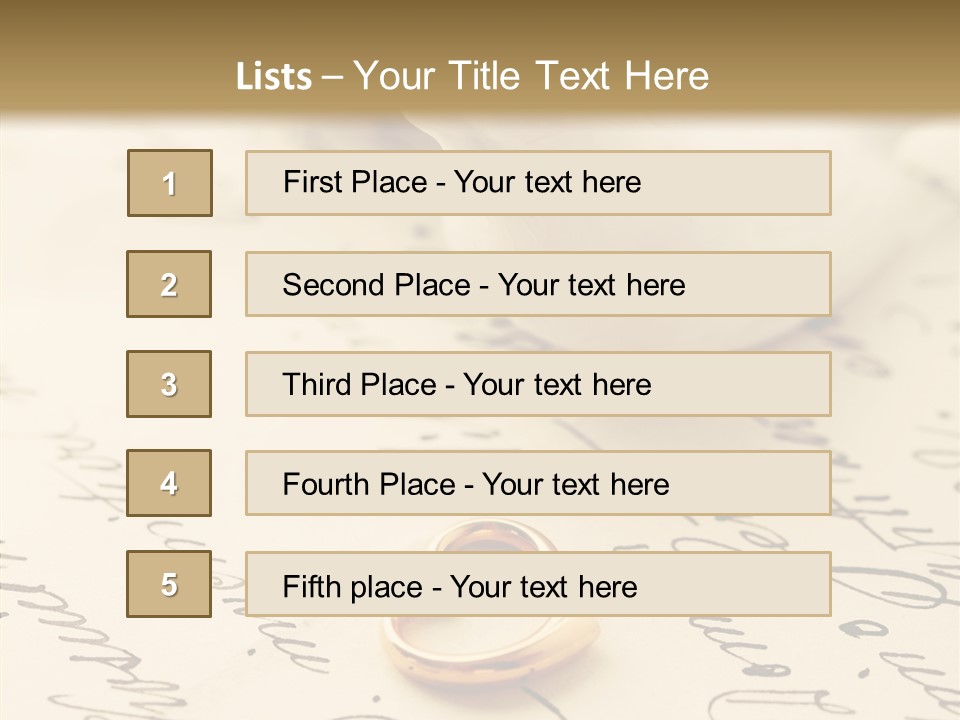 Heart Ink Calligraphy PowerPoint Template
