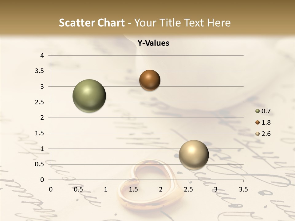 Heart Ink Calligraphy PowerPoint Template