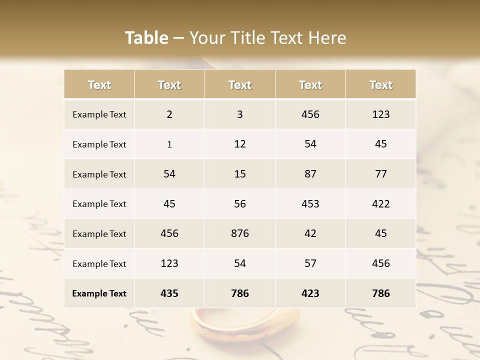 Heart Ink Calligraphy PowerPoint Template