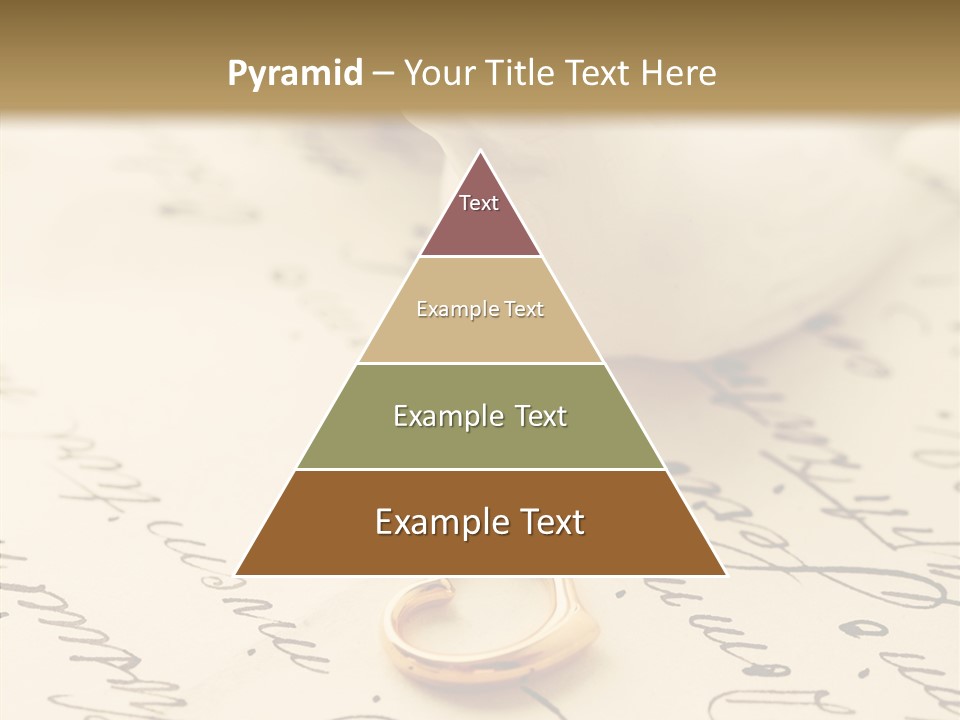 Heart Ink Calligraphy PowerPoint Template