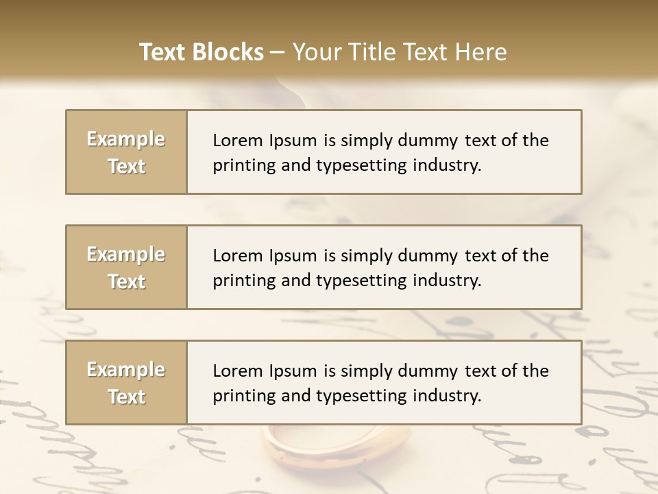 Heart Ink Calligraphy PowerPoint Template