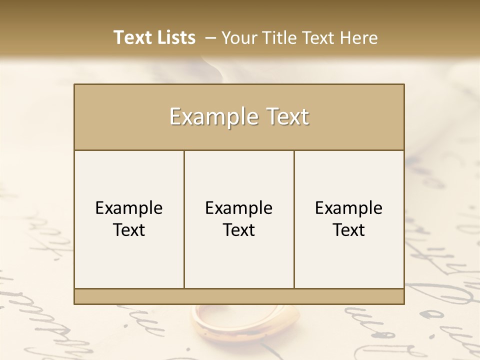Heart Ink Calligraphy PowerPoint Template