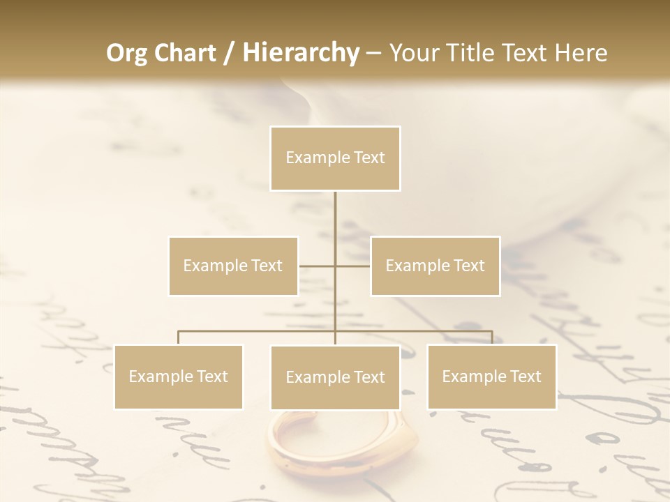 Heart Ink Calligraphy PowerPoint Template