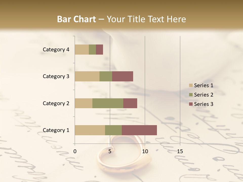 Heart Ink Calligraphy PowerPoint Template