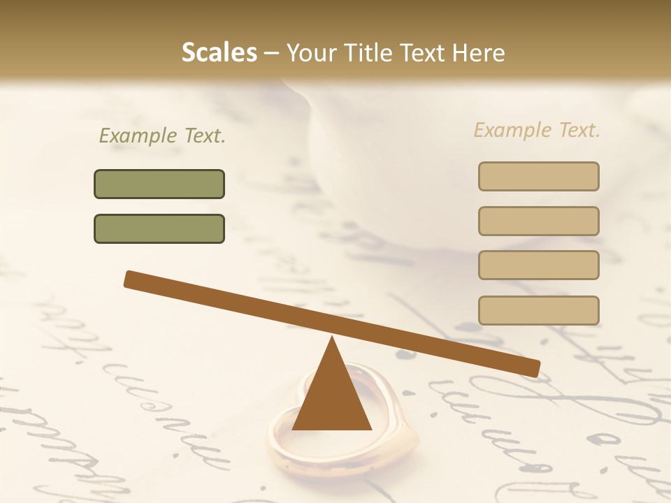 Heart Ink Calligraphy PowerPoint Template