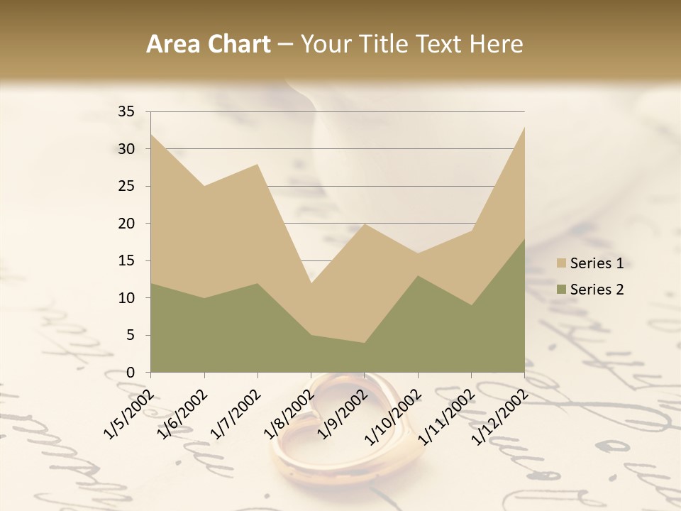 Heart Ink Calligraphy PowerPoint Template