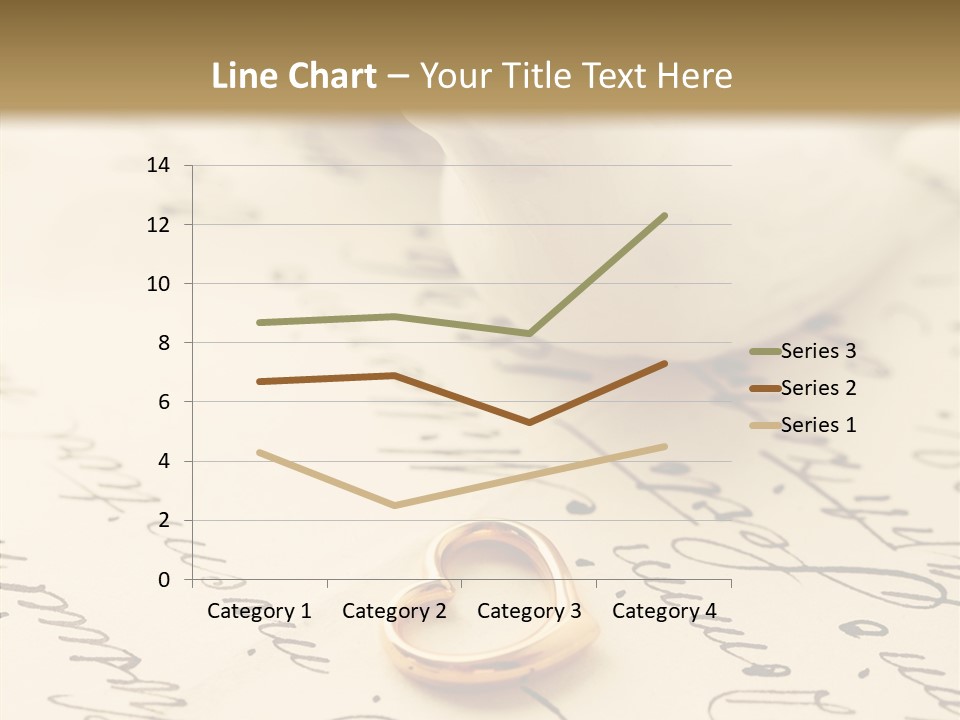 Heart Ink Calligraphy PowerPoint Template